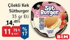 ETİ ÇİLEKLİ KEK SÜT BURGER 35 G